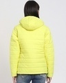 Shop Women's Yellow & White Color Block Relaxed Fit Puffer Jacket-Full