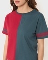 Shop Women's Color Block Solid T-shirt
