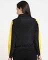 Shop Women's Yellow & Black Color Block Windcheater Jacket-Design