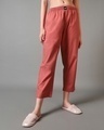 Shop Women's Coral Orange Pyjamas-Front