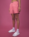 Shop Women's Coral Orange Boxer Shorts-Design
