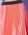 Shop Women's Coral Pink Pleated Skirts