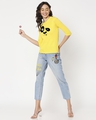 Shop Women's Crazy Panda 3/4th Sleeve T-shirt-Design
