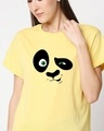 Shop Women's Crazy Panda Boyfriend T-Shirt-Front