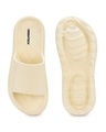 Shop Women's Cream Platform Sliders