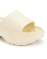 Shop Women's Cream Platform Sliders