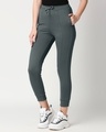 Shop Women's Grey Slim Fit Joggers-Design