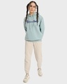Shop Women's Cyan Stoned Rick & Morty Graphic Printed Oversized Hoodies