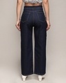 Shop Women's Dark Blue Flared Jeans-Design