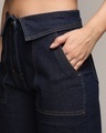 Shop Women's Dark Blue Flared Jeans