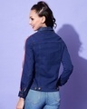 Shop Women's Dark Blue Denim Jacket-Full