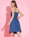 Shop Women's Dark Blue Skater Dress-Full