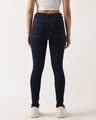 Shop Women's Dark Blue Skinny Fit Jeans-Design