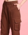 Shop Women's Brown Straight Cargo Pants