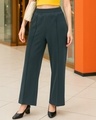 Shop Women's Dark Grey Track Pants-Front