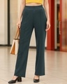 Shop Women's Dark Grey Track Pants-Front
