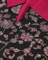 Shop Women's Dark Pink Colour Khadi Print Straight Crepe Kurta-Full