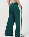 Shop Women's Dark Sea Green Wide Leg Plus Size Track Pants-Design