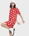 Shop Women's Deep Red Oversized Dress-Front