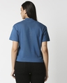 Shop Women's Digital Teal Turtle Neck Rib T-Shirt-Design