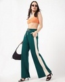 Shop Women's Drak Sea Green Wide Leg  Pants-Full