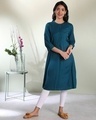 Shop Women's Embroiderred Pocket Kurta-Front