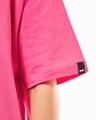 Shop Women's Fandango Pink Chaos Graphic Printed Oversized T-shirt