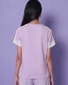 Shop Women's Feel Good Lilac Colorblock T-shirt-Design