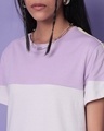 Shop Women's Feel Good Lilac Colorblock T-shirt