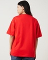 Shop Women's Fiesta Red Oversized T-shirt-Full
