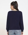 Shop Women's Flat Knit Navy Sweater-Design