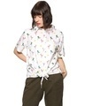 Shop Women's Floral Design Stylish Shirt-Front