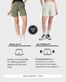 Shop Women's Fog Green Boyfriend Shorts-Design