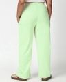 Shop Women's Fog Green Graphic Printed Straight Fit Plus Size Track Pants-Design