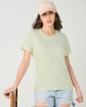 Shop Women's Fog Green T-shirt-Front