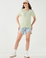 Shop Women's Fog Green T-shirt-Full