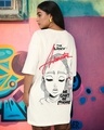 Shop Women's Gardenia Ariantor Graphic Printed Oversized Plus Size T-shirt-Front