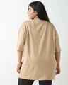 Shop Women's Ginger Root Brown Funny Tom & Jerry Graphic Printed Oversized Plus Size T-shirt-Design