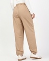 Shop Women's Ginger Root Brown Oversized Joggers-Full