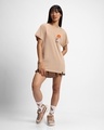 Shop Women's Ginger Root Brown Pocket Shine Graphic Printed Boyfriend T-shirt-Full