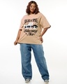 Shop Women's Ginger Root Brown Sugar And Spice Graphic Printed Oversized Plus Size T-shirt-Full