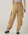 Shop Women's Ginger Root Brown Super Loose Fit Cargo Joggers-Design