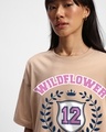 Shop Women's Ginger Root Wild Flower Graphic Printed Oversized T-shirt