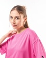 Shop Women's Glory Pink Oversized T-shirt