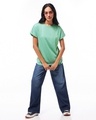 Shop Women's Granite Green Boyfriend T-shirt-Full