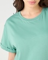 Shop Women's Granite Green Boyfriend T-shirt