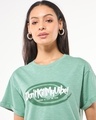 Shop Women's Granite Green Dont Kill My Vibe Typography Boyfriend T-shirt