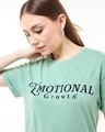 Shop Women's Granite Green Emotional Growth Graphic Printed Boyfriend T-shirt