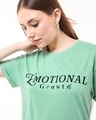 Shop Women's Granite Green Emotional Growth Graphic Printed Boyfriend T-shirt