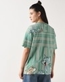 Shop Women's Granite Green Frenemies Graphic Printed Oversized T-shirt-Full